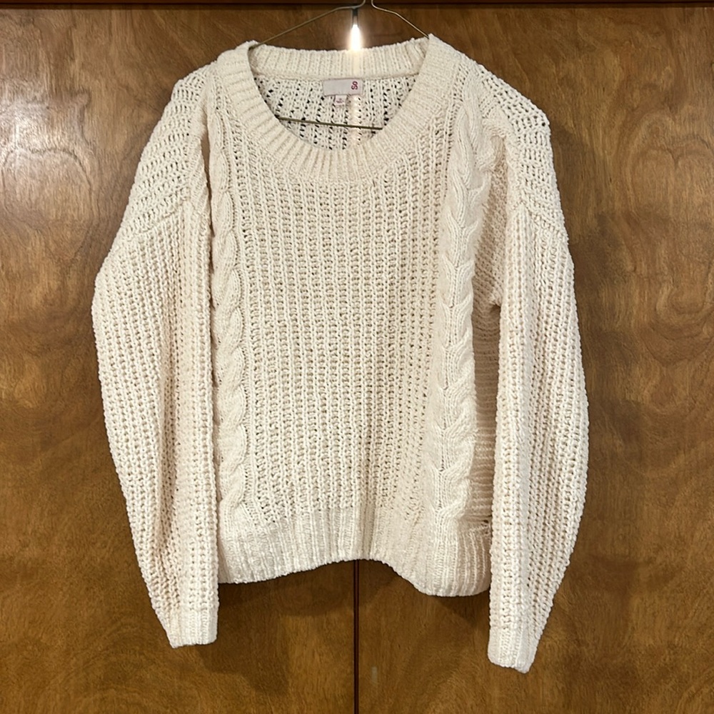 White sweater from Kohl’s that I out grew